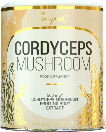 SO GOOD! Kordyceps chiński 500 mg grzyby ekstrakt z maczużnika chińskiego 60 kaps.