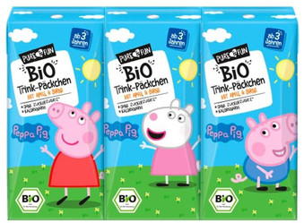 Napój jabłko- gruszka BIO 3 x 200 ml Świnka Peppa