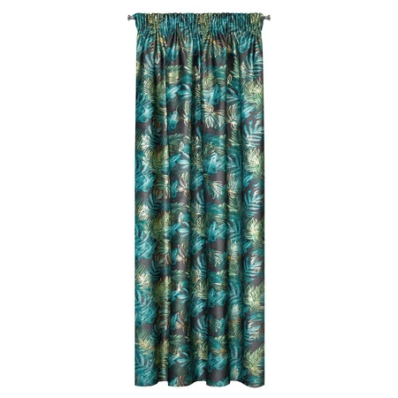 ZASŁONA GOTOWA DAVOS NA TAŚMIE 140 X 270 CM CZARNY