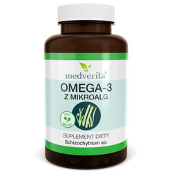 Medverita Omega 3 z Mikroalg kwasy DPA i DHA - 120 kaps.