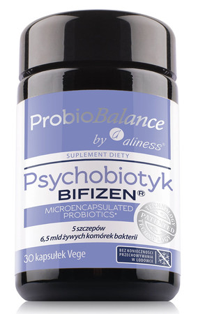 ProbioBALANCE, Psychobiotyk BIFIZEN  6,5 mld x 30 kaps. vege