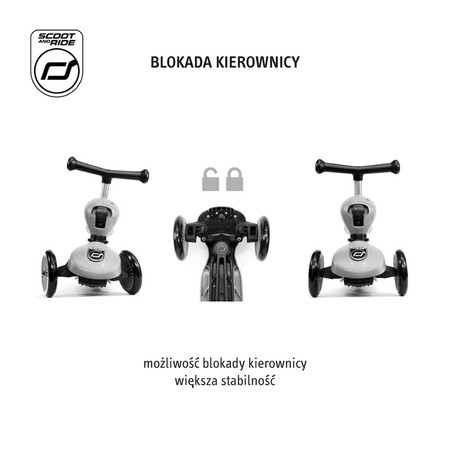 SCOOTANDRIDE Highwaykick 1 2w1 Jeździk i hulajnoga 1-5 lat Blueberry