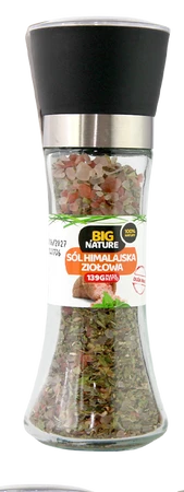Przyprawa Sól himalajska ziołowa Młynek 139g