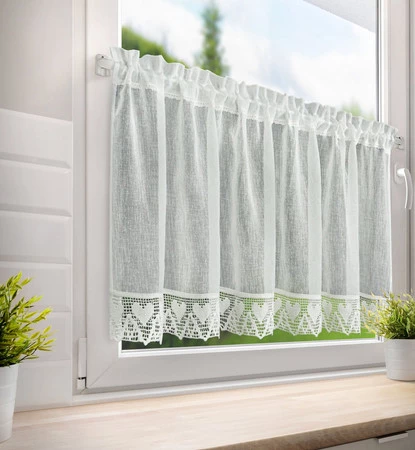 FIRANA GOTOWA DORIS NA TAŚMIE 150 X 60 CM KREMOWY