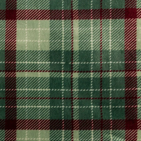 Koc świąteczny w kratę zielony, 150 x 200 cm