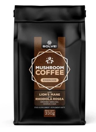 SolveLabs kawa mielonaa Mushroom Coffee Lion's mane + Rhodiola 330g