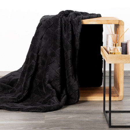 KOC D91 CARO 200 X 220 CM CZARNY