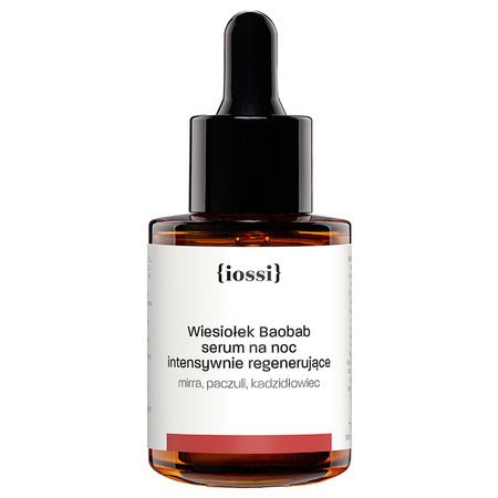 Iossi − Wiesiołek & Baobab, serum na noc intensywnie regenerujące − 30 ml