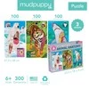 Mudpuppy Puzzle edukacyjne 3w1 Anatomia zwierząt 100 elementów 6+