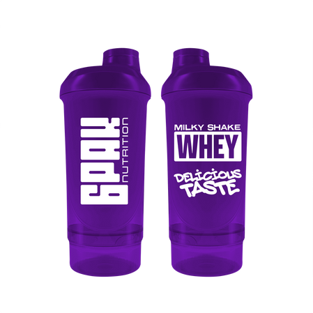 6PAK SHAKER MILKY SHAKE WHEY PURPLE 500+150ml
