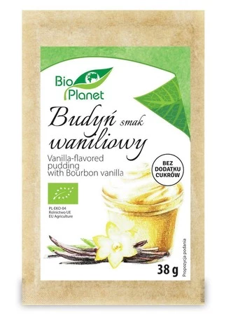 BUDYŃ O SMAKU WANILIOWYM BIO 38 g - BIO PLANET