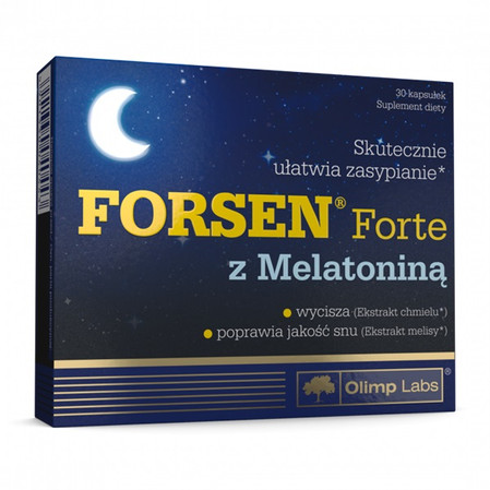  Olimp Labs Forsen® Forte z Melatoniną na dobry sen 30 kaps.