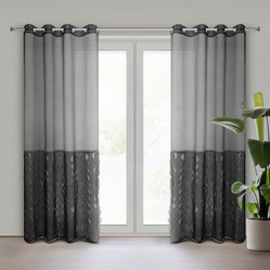 FIRANA GOTOWA DEBORA 140 X 250 CM CZARNY