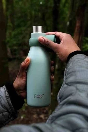 JJ - Butelka termiczna stalowa 500ml Loop™, zielon