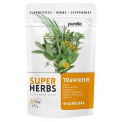 Purella Superfoods Superherbs Mieszanka ziół do zaparzania Trawienie 35g