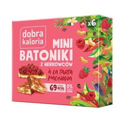 Dobra Kaloria Mini batoniki z nerkowców a'la tarta malinowa 6x17g