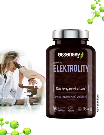 Essensey Elektrolity na wsparcie nawodnienia organizmu 120 kaps.