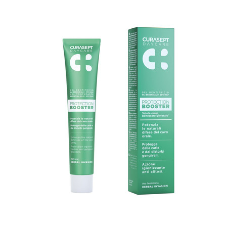 CURASEPT DAYCARE PROTECTION BOOSTER PASTA HERBAL INVASION 75ml