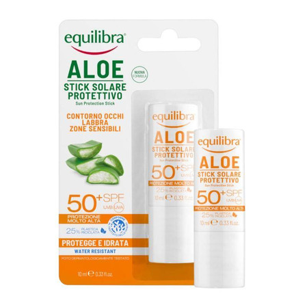 Equilibra - Aloesowy sztyft przeciwsłoneczny SPF50+ 10 ml