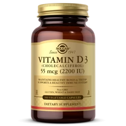 Solgar Witamina D3 2200 IU 55 mcg 100 kapsułek