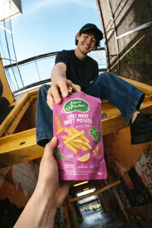 Super Munchies Chipsy Z Batatów Chili Mięta 30g