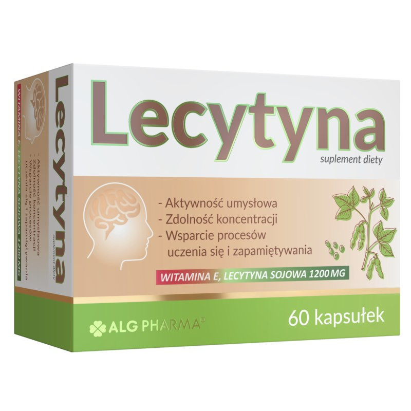 Alg Pharma Lecytyna wsparcie aktywności umysłowej 60 kaps. - Nabea.pl