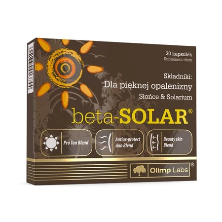 Olimp Beta solar wsparcie w utrzymaniu pięknej opalenizny 30 kaps