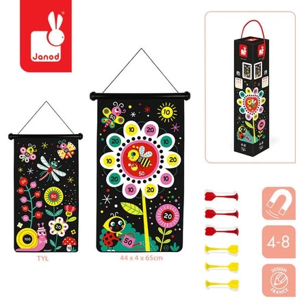 Janod Magnetyczna gra w rzutki Ogród