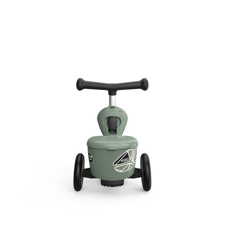 SCOOTANDRIDE Highwaykick 1 Lifestyle 2w1 Jeździk i hulajnoga z zamykanym schowkiem 1-5 lat Green Lines