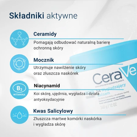 CeraVe SA – Wygładzający Balsam do ciała – 340 g