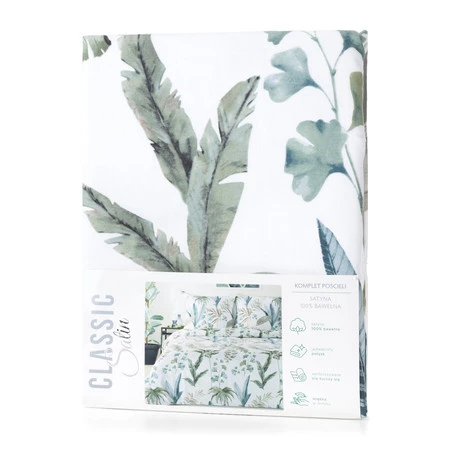 Komplet Pościeli Satynowej Spring 52 220 x 200 cm, Biały