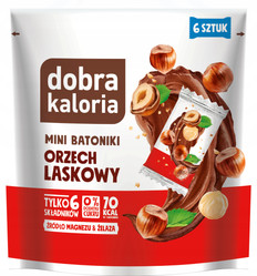 Kubara Mini batoniki orzech laskowy 108 g (6x18g)