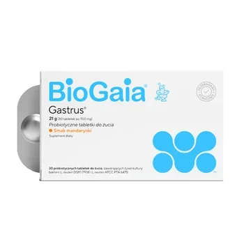 BioGaia Gastrus smak mandarynkowy 30 szt. tabl. do żucia