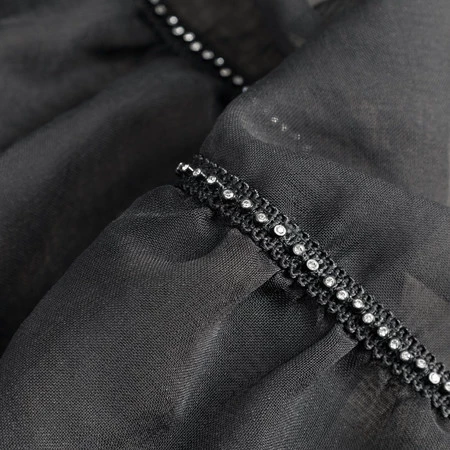 FIRANA GOTOWA CARLI NA TAŚMIE 140 X 250 CM CZARNY