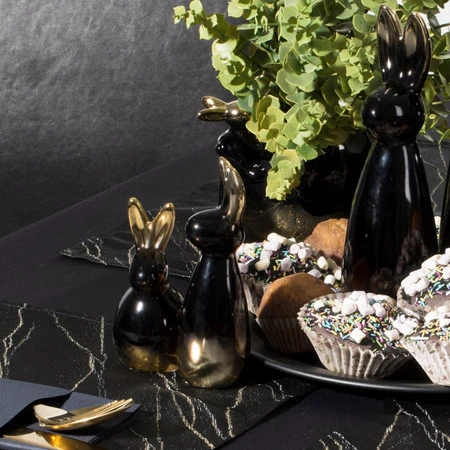 Ozdoba Wielkanocna, Figurka ceramiczna, kolor czarny, rozmiar 12 x 16 x 12 cm