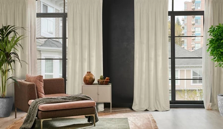 ZASŁONA GOTOWA D91 ROSA NA TAŚMIE 140 X 270 CM BEŻOWY