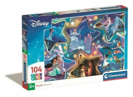 Clementoni Puzzle 104el SuperColor Disney Magical Moments 25766