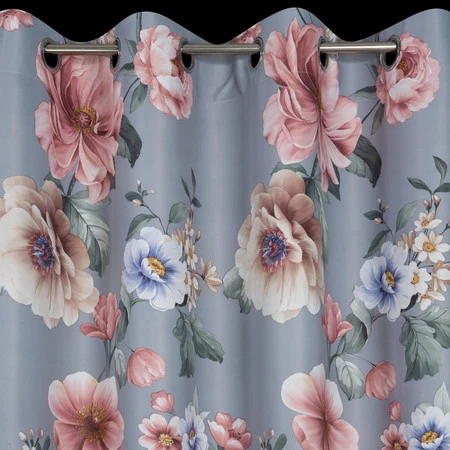 ZASŁONA GOTOWA GAJA 140 X 250 CM SZARY