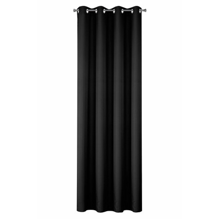 ZASŁONA GOTOWA RITA 140 X 250 CM CZARNY