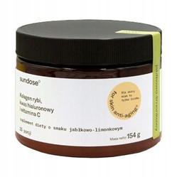 Sundose FOR SKIN ANTI-AGING Kolagen rybi smak jabłkowo-limonkowy 154g