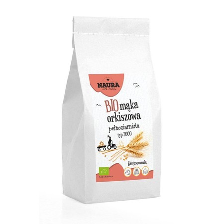 Mąka orkiszowa pełnoziarnista typ 2000 BIO 1 kg