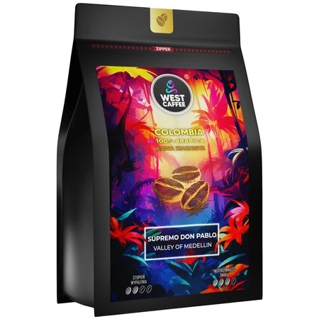 West Caffee Kawa ziarnista Colombia Supremo don Pablo 500g