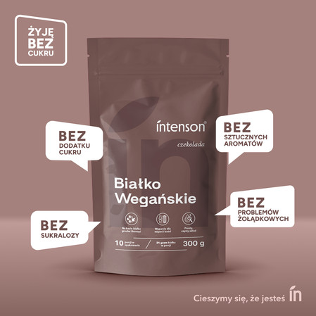 Intenson Białko Wegańskie 300g smak czekolada