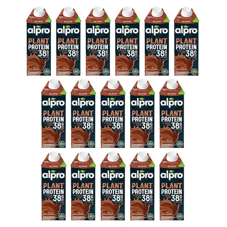 Zestaw 16x Alpro Napój Sojowy Wysokobiałkowy smak czekolada 750ml
