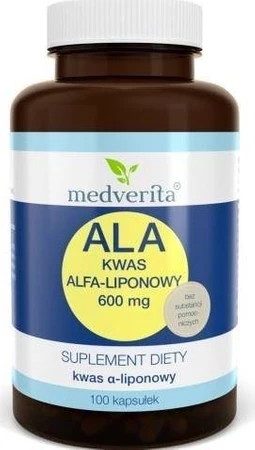 Medverita ALA 600 mg Kwas alfa-liponowy 100 K