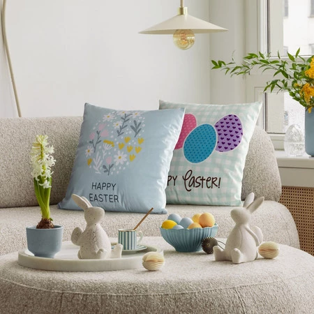 Poszewka Wiosna 11 45 x 45 cm, Niebieski