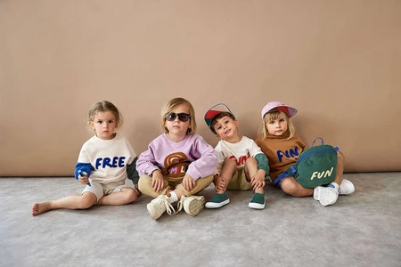 Lassig Plecak mini sztruks Little Gang Fun ocean green