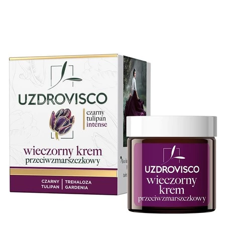 Uzdrovisco - Czarny Tulipan Intense Wieczorny krem przeciwzmarszczkowy do twarzy 50ml