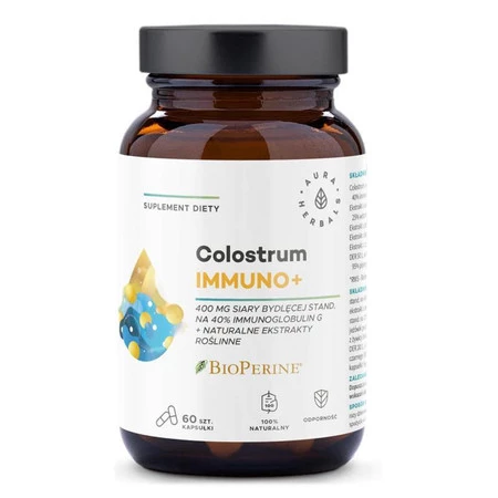 Aura Herbals Colostrum Immuno + Bioperine 60 szt