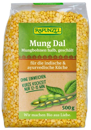 RAPUNZEL FASOLA MUNG OBRANA POŁÓWKI NA DAL BIO 500 g